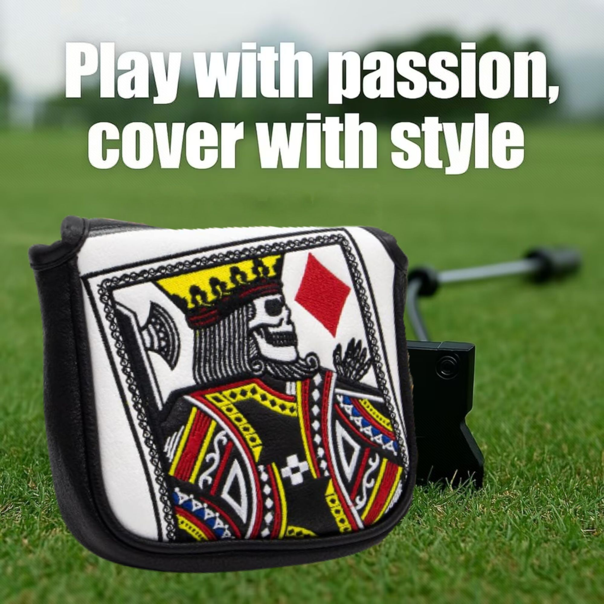 Mazo bordado King Of Hearts co - Golf Equipment And Accessories reseña y precio