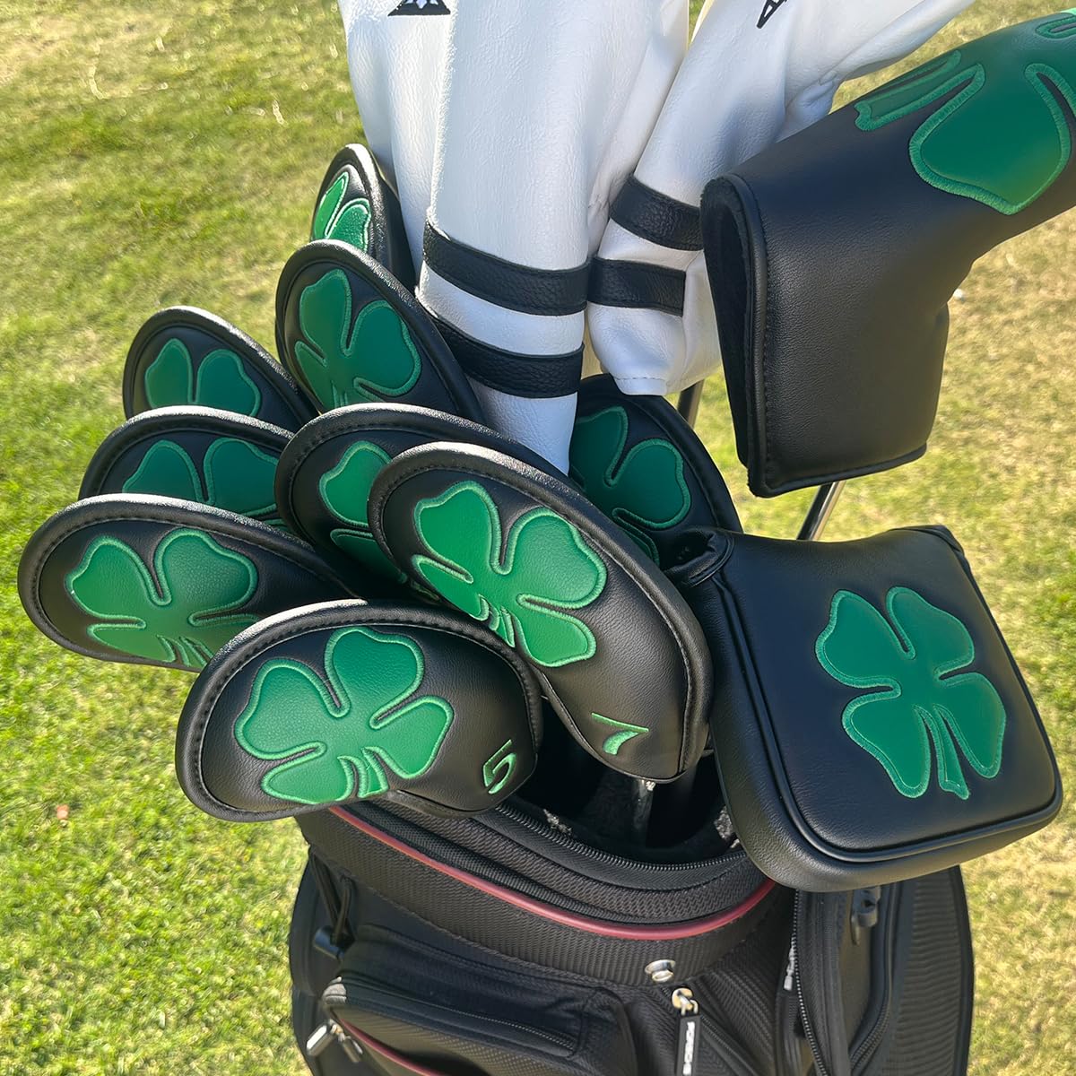 Fundas de cuero negras con dis - Golf Club Iron Set reseña y precio