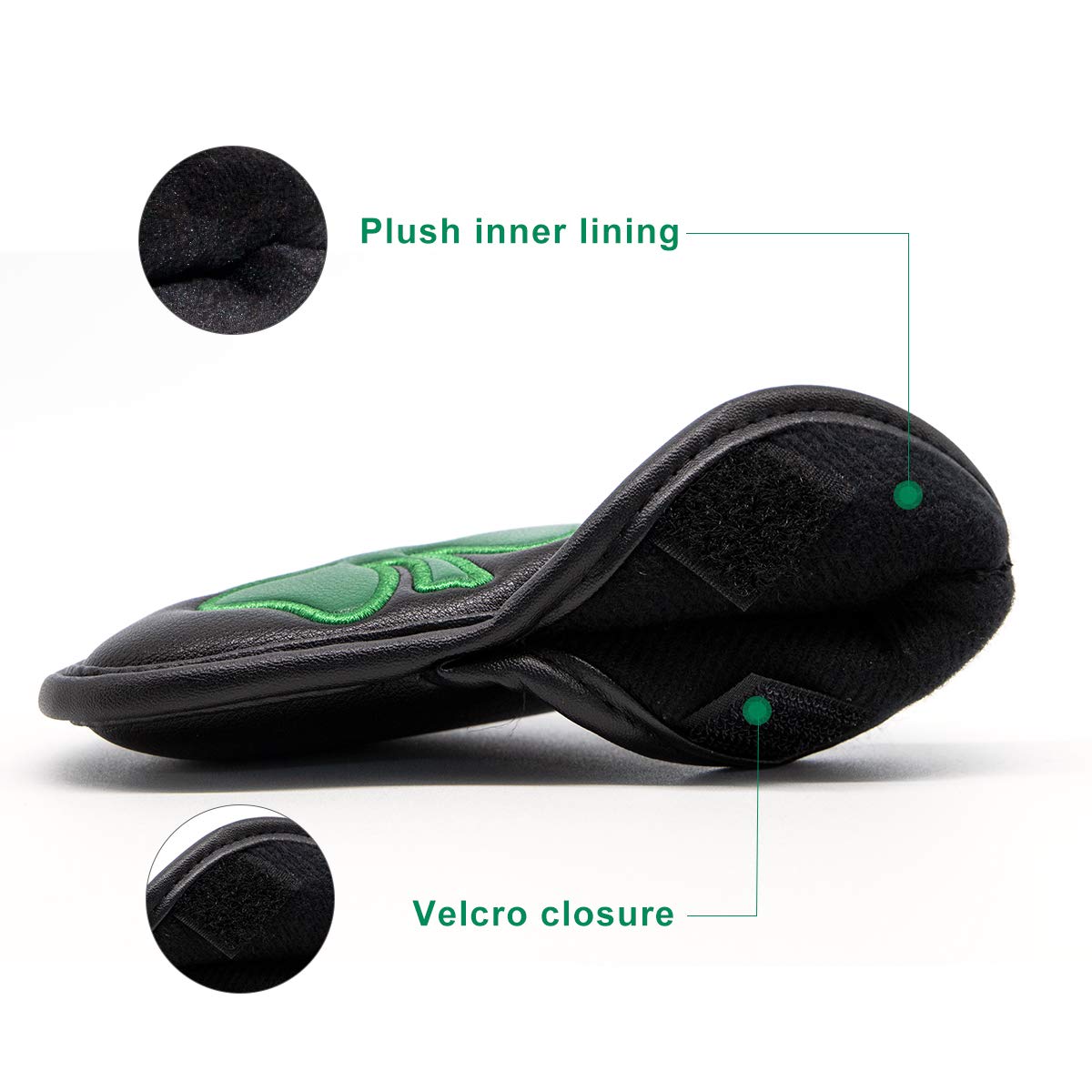 Fundas de cuero negras con dis - Golf Club Iron Set reseña y precio